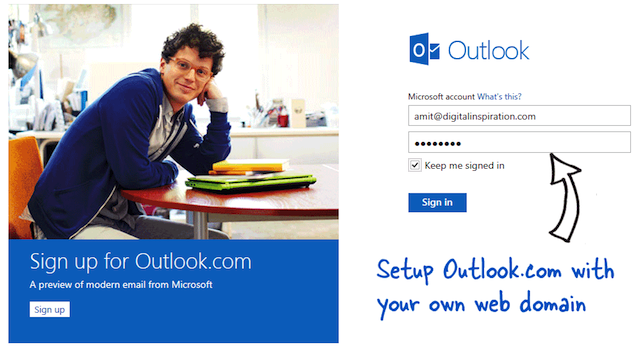 How to use Outlook.com with your domain